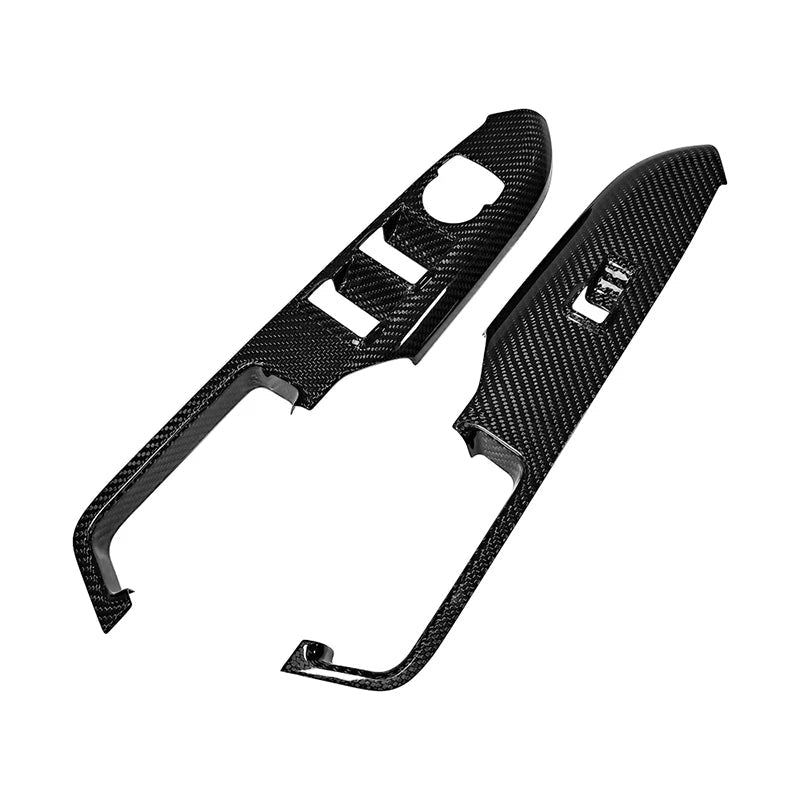 Carbon Fiber Window Controller Peniel Cover Trim For 2024 Mustang