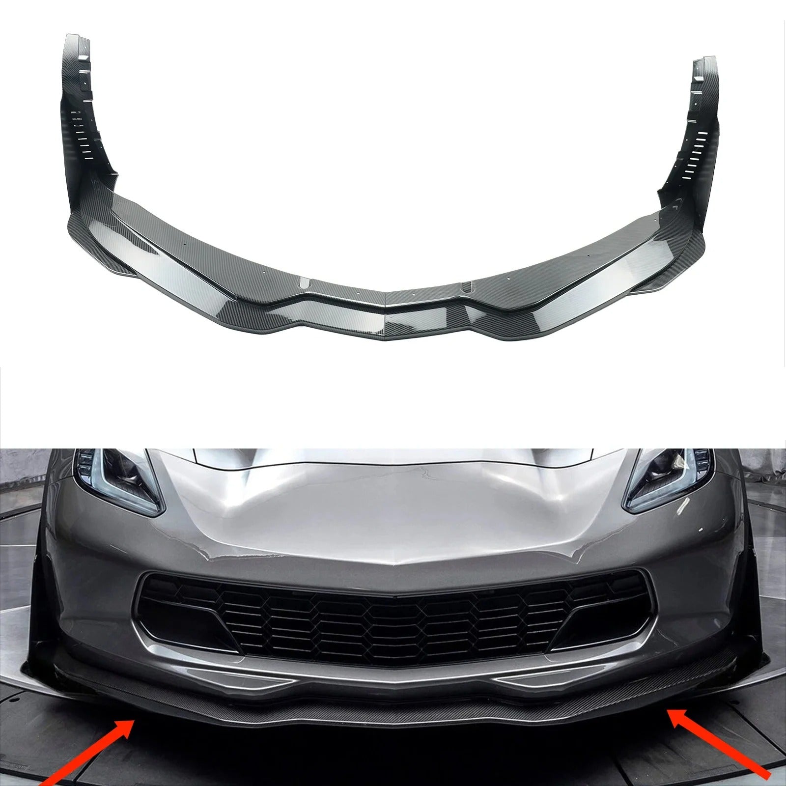ABS Carbon Fiber Front Lip For C7 Corvette