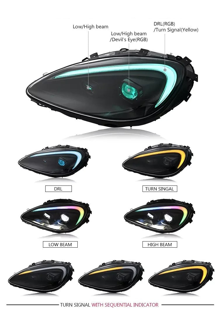 TT-ABC RGB Headlights For C6 Corvette