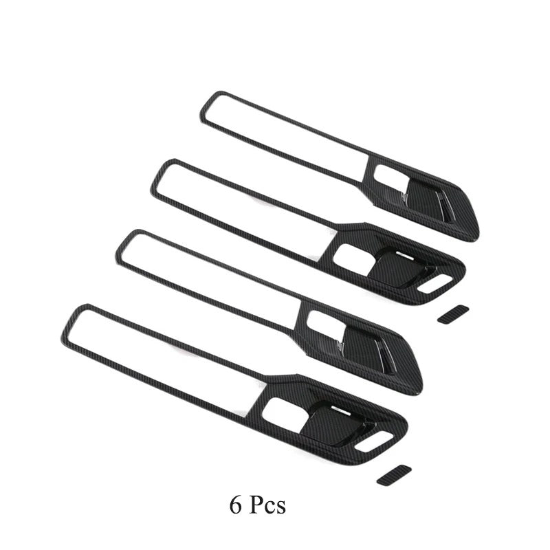 ABS Carbon Fiber Door Handle Panel Cover For Ram TRX