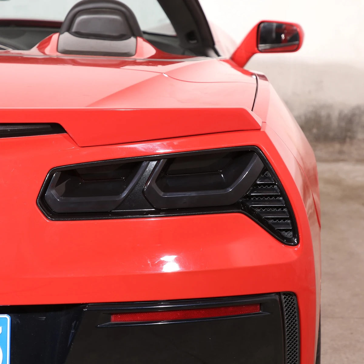 ABS Smoked Cover For Tail Lights For C7 Corvette
