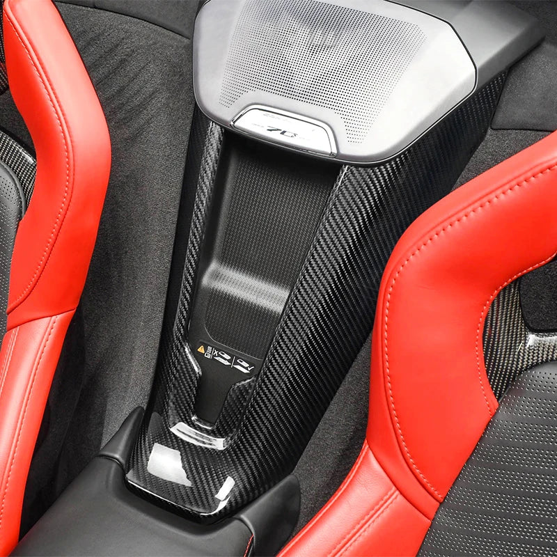 Carbon Fiber Wireless Charge Cover Trim For C8 Corvette