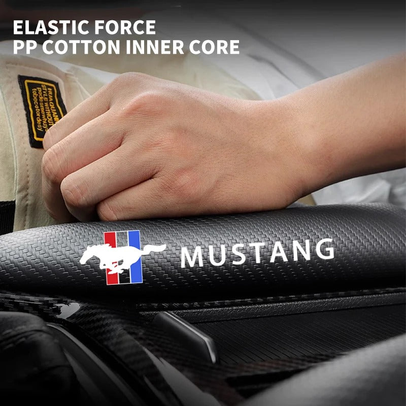 Soft Carbon Fiber Seat Gap Filler Pad For Mustang