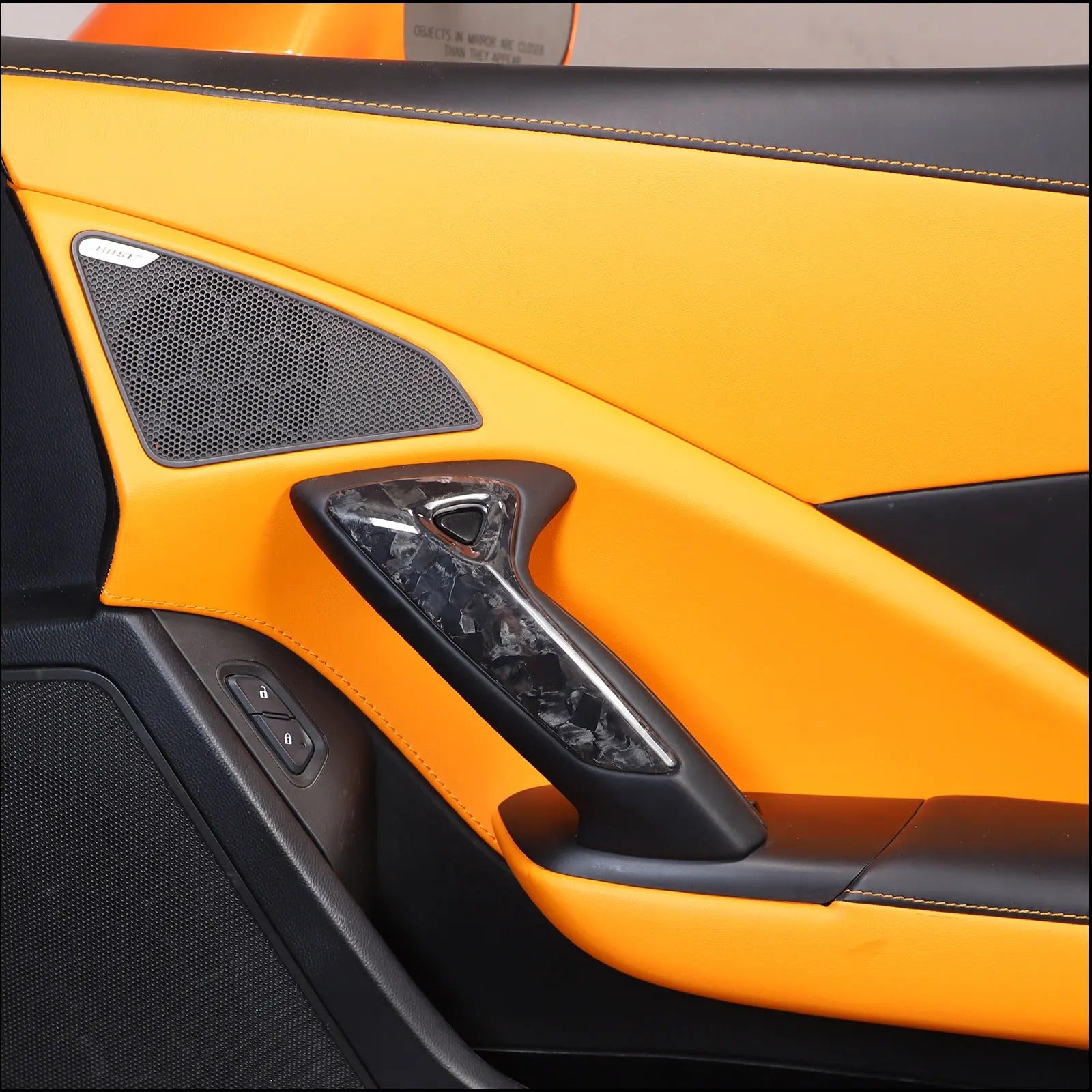 Carbon Fiber Door Handle Cover Trim For C7 Corvette