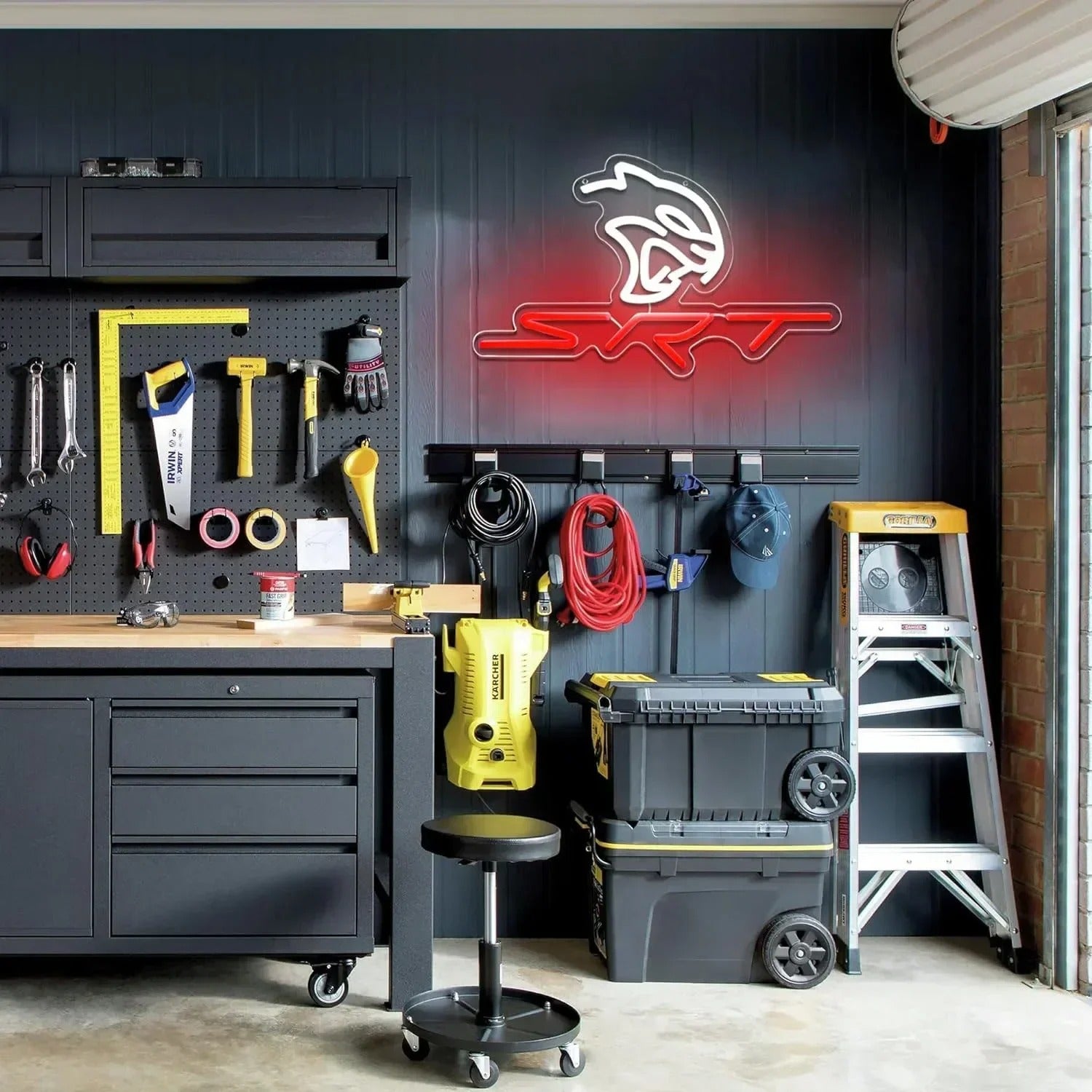 SRT LED Neon Wall Sign For Dodge Challenger / Durango / Charger