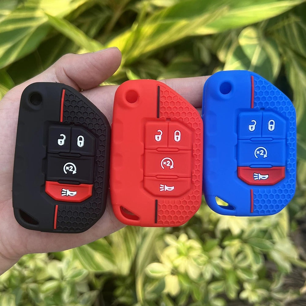 Rubber Key Cover For Jeep Wrangler