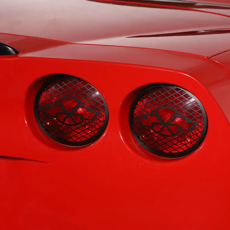 Stainless Steel Rear Tail Light Cover For C6 Corvette