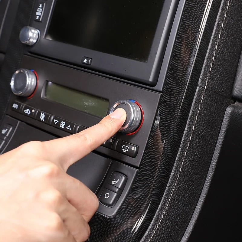 Aluminum Air Conditioner Volume Knob Cover Trim For C6 Corvette