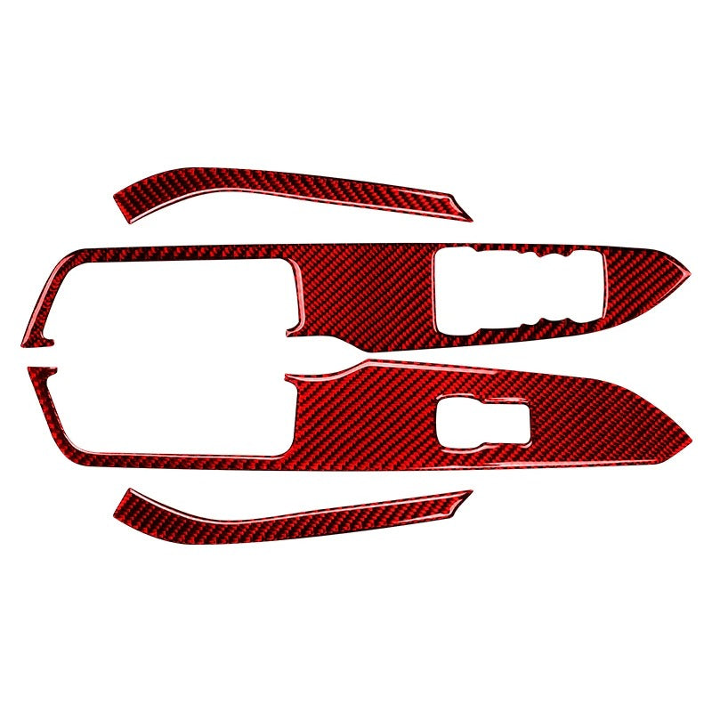 Carbon Fiber Window Control Panel Trim For Mustang