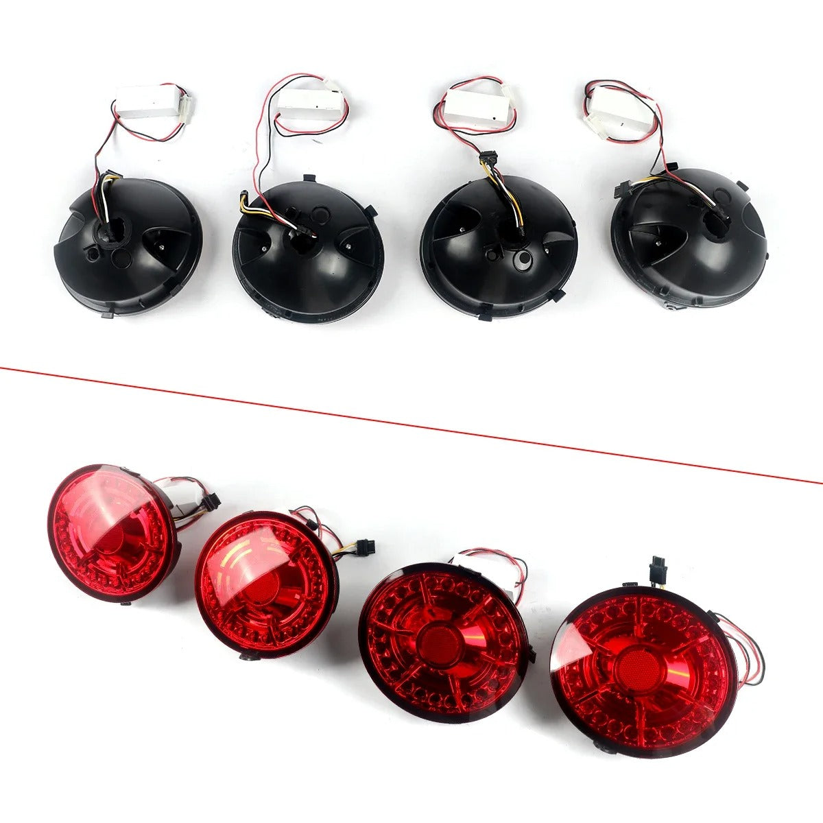 4PC LED Taillight Brake Lamp For C6 Corvette
