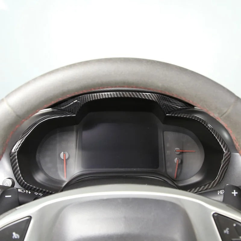 ABS Carbon Fiber Speedometer Cover Trim For C7 Corvette