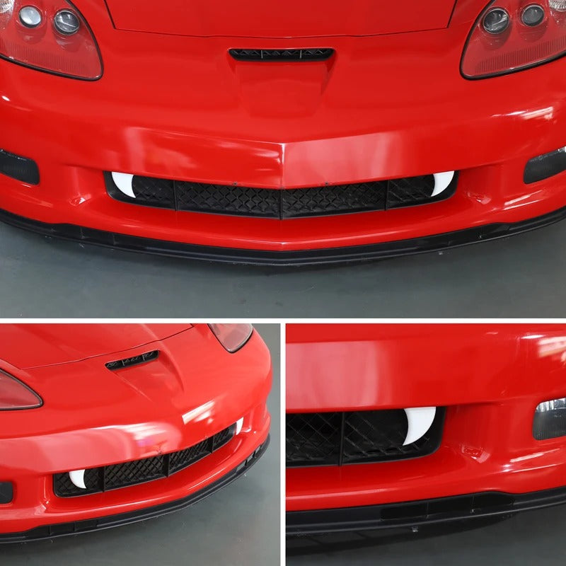 ABS Plastic Front Grille Vampire Fang For C6 Corvette