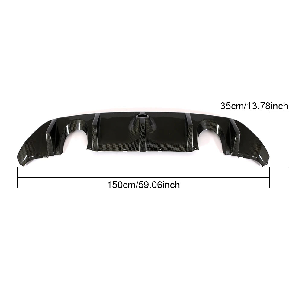 Carbon Fiber Rear Diffuser For For Ford Focus MK3