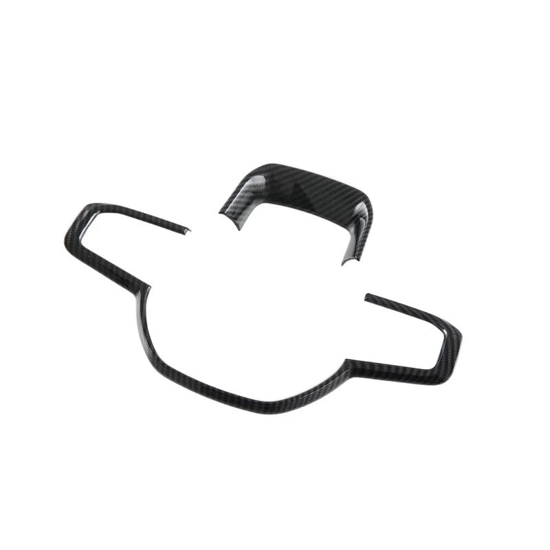 ABS Carbon Fiber Steering Wheel Panel Cover For Ram TRX