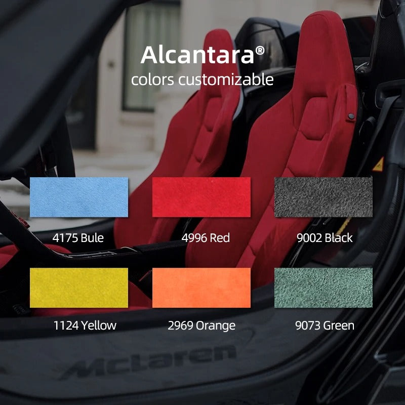 Alcantara Center Console Armrest Box Cover Panel Trim For Mustang