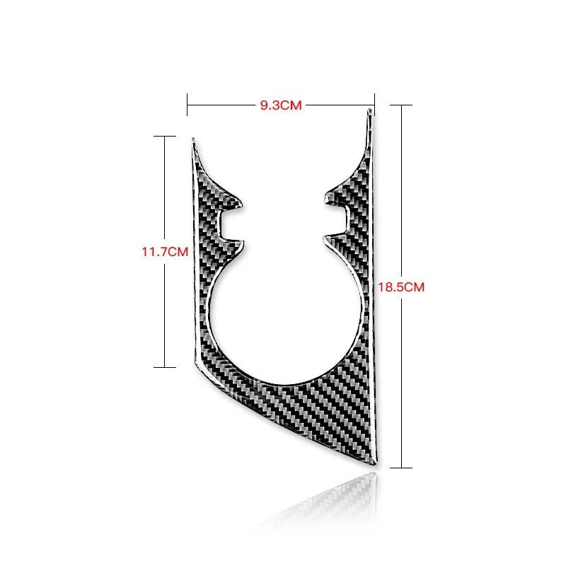 Real Soft Carbon Fiber Cup Holder Panel Trim For Chevy Camaro