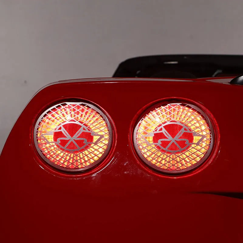 Stainless Steel Rear Tail Light Cover For C6 Corvette