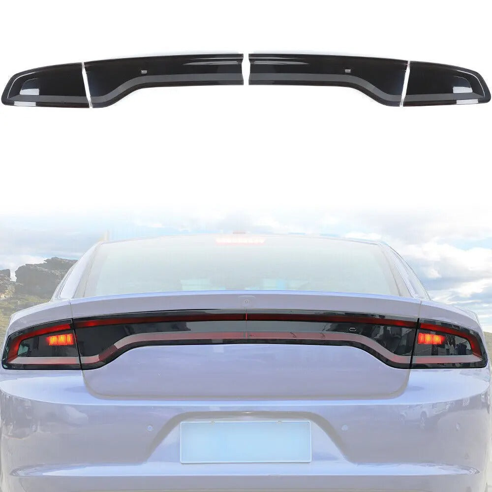 Smoked Full Tail Lights Cover For Dodge Charger