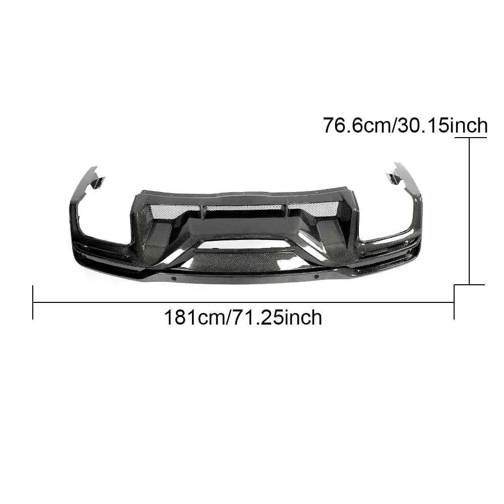 Carbon Fiber Rear Devil Style Diffuser For 2024 Mustang Dark Horse