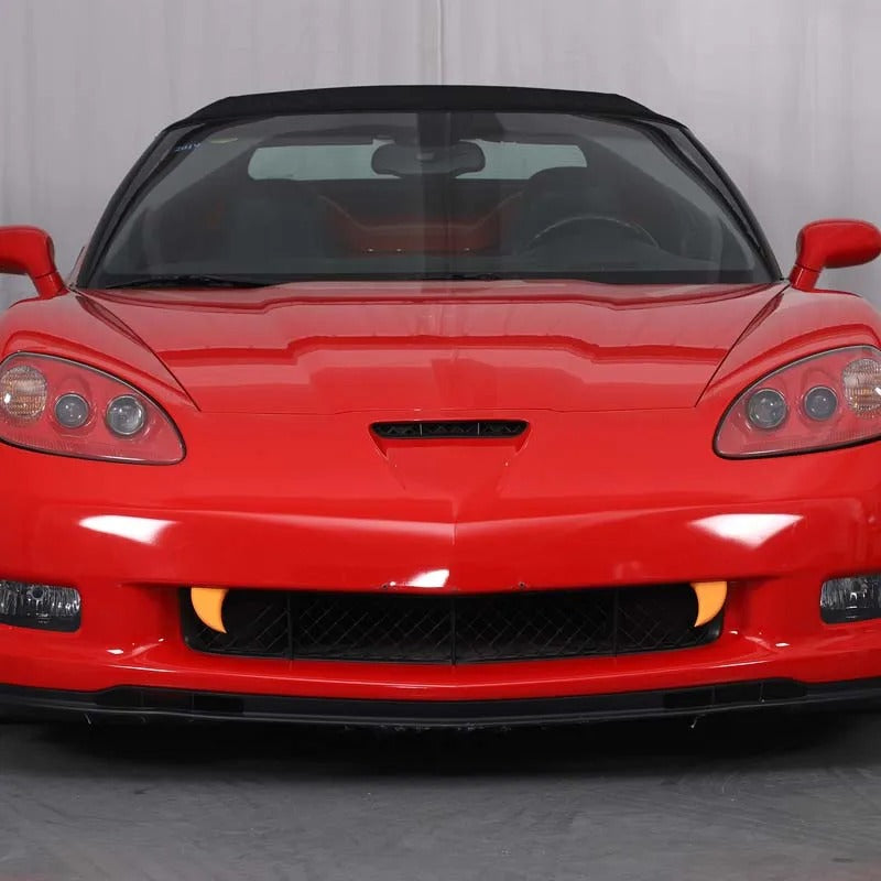 ABS Plastic Front Grille Vampire Fang For C6 Corvette