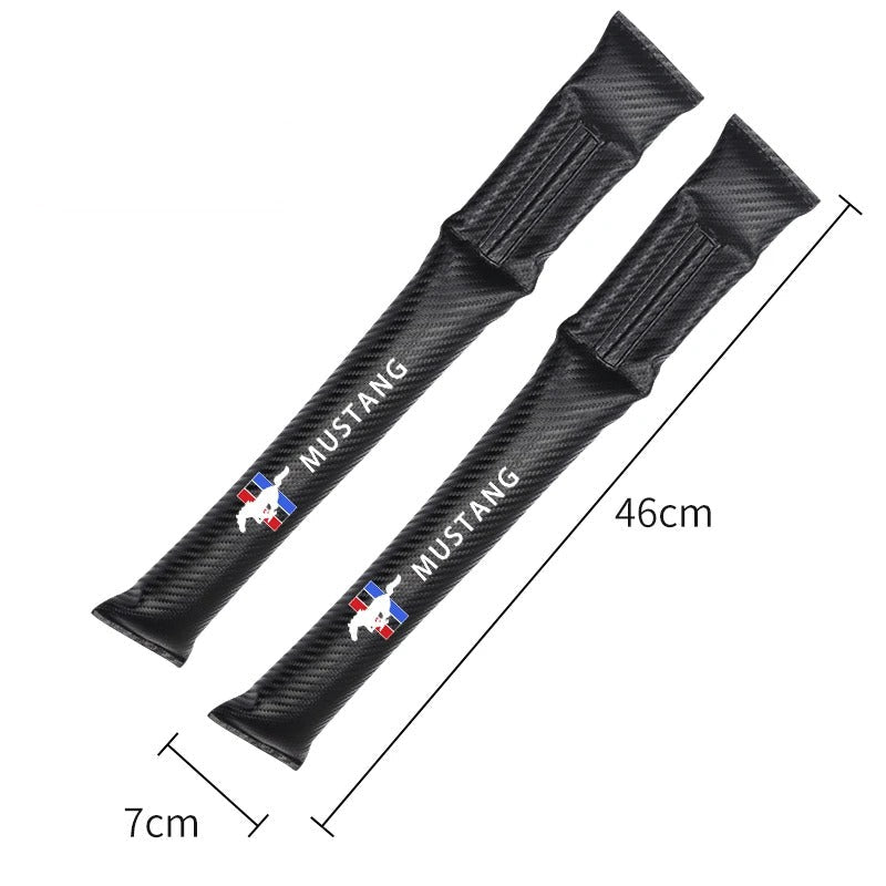 Soft Carbon Fiber Seat Gap Filler Pad For Mustang