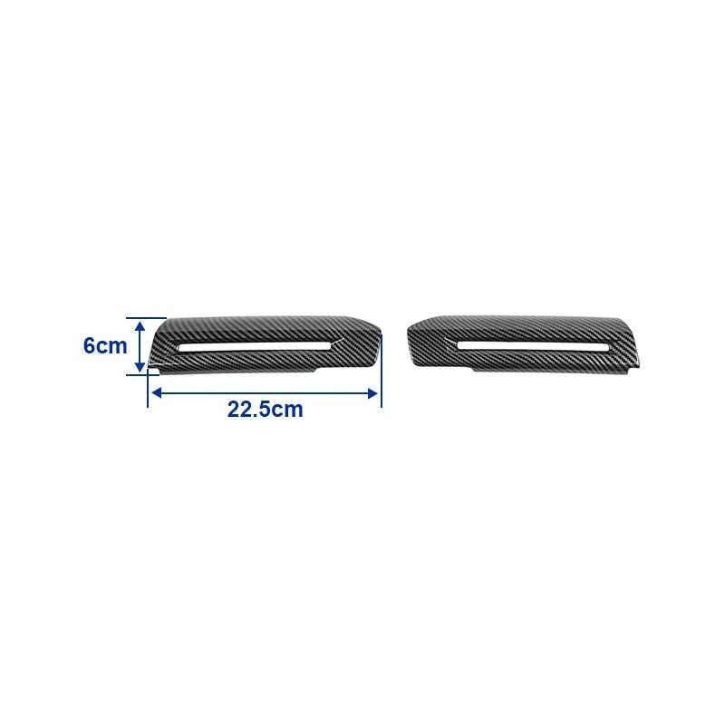ABS Plastic Carbon Fiber Door Handle Cover Trim For Mustang