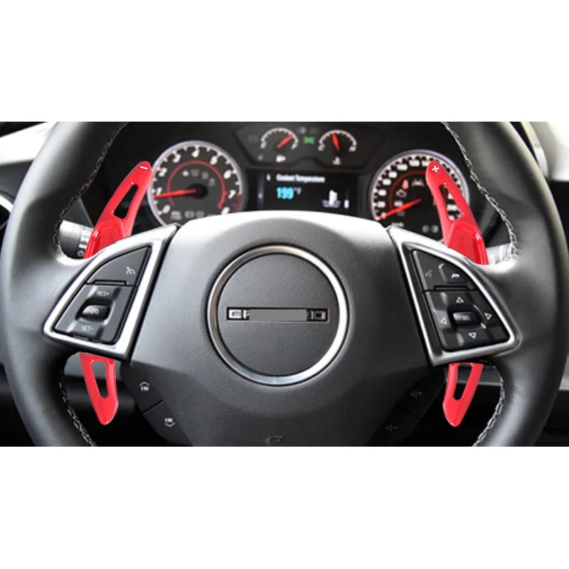 ABS Carbon Fiber Paddle Shifters Trim For Chevy Camaro