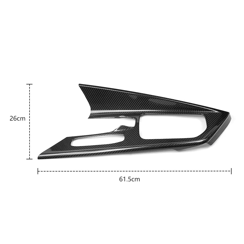 Carbon Fiber Center Console Cover Trim For C8 Corvette