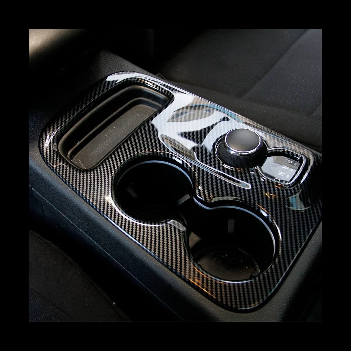 ABS Carbon Fiber Gear Shift Panel Cover Trim For Dodge Durango