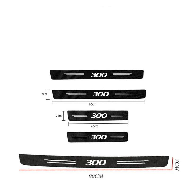 Carbon Fiber Look Door Sill For Chrysler 300