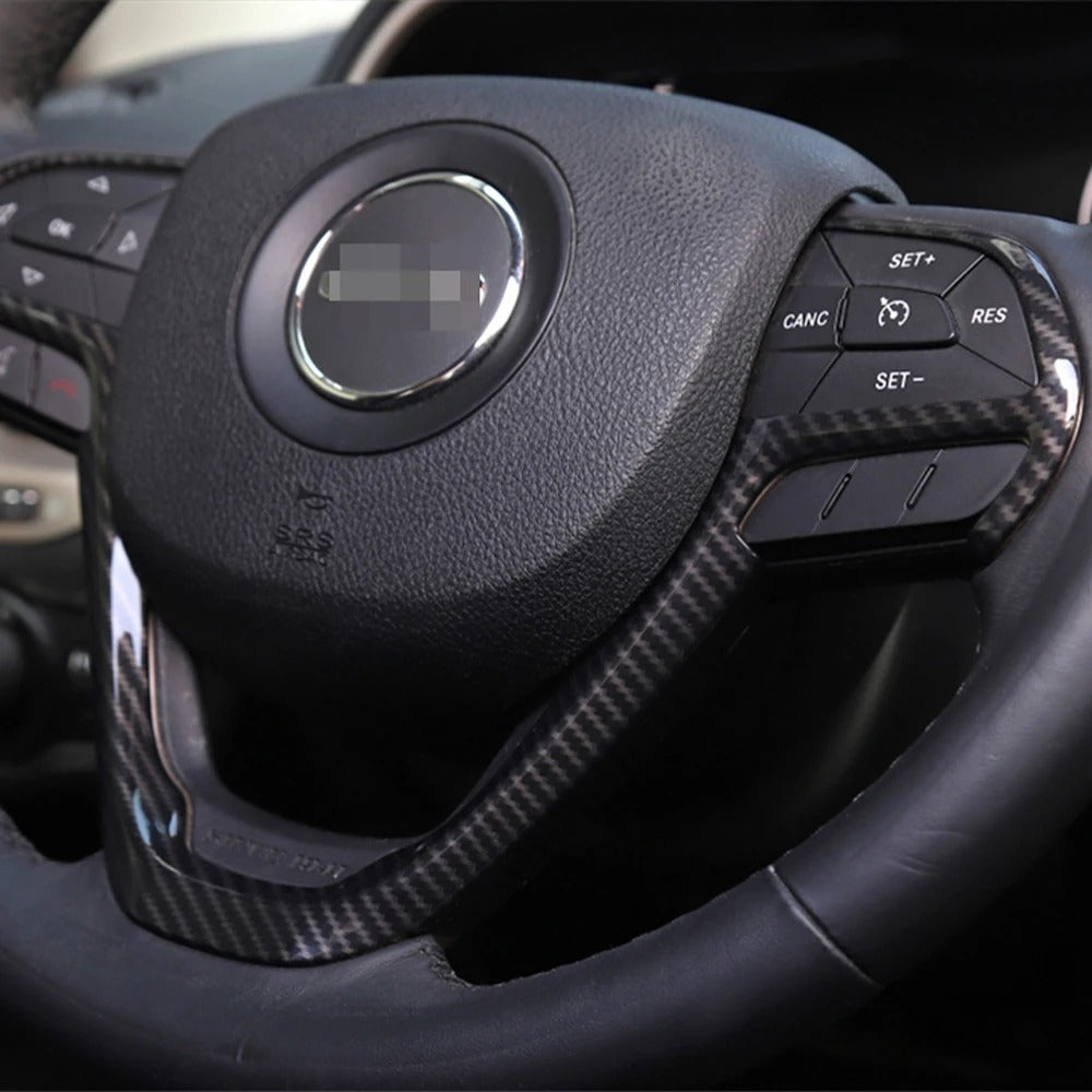 ABS Carbon Fiber Steering Wheel Cover For Jeep SRT