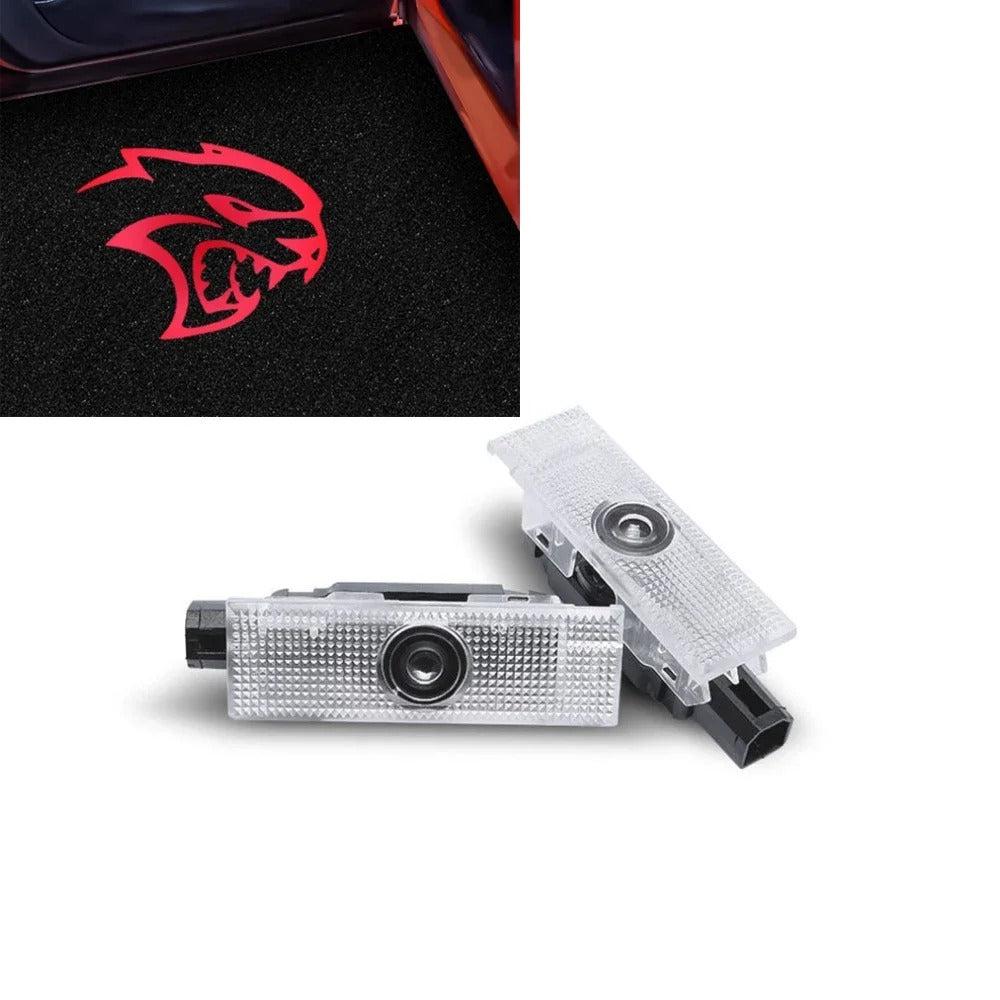2PCS Led Car Door Laser Projector Welcome Lamp For Dodge Challenger