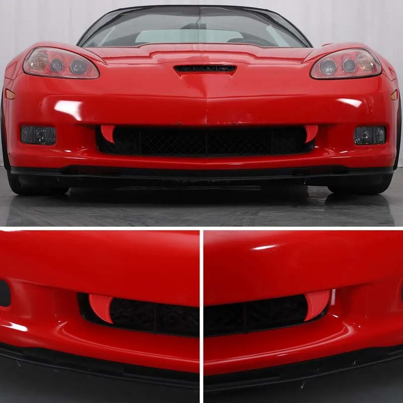 ABS Plastic Front Grille Vampire Fang For C6 Corvette