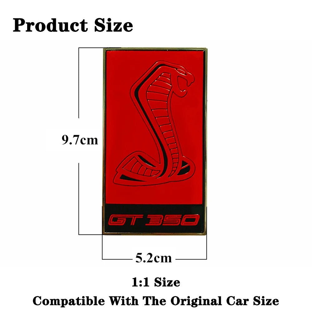 Metal GT350 Emblem Front Grill Emblem For Mustang