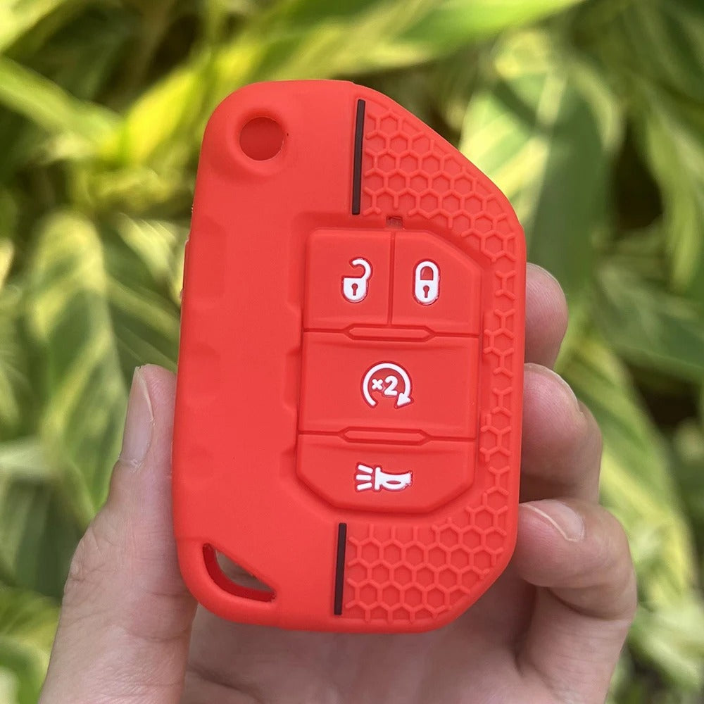 Rubber Key Cover For Jeep Wrangler