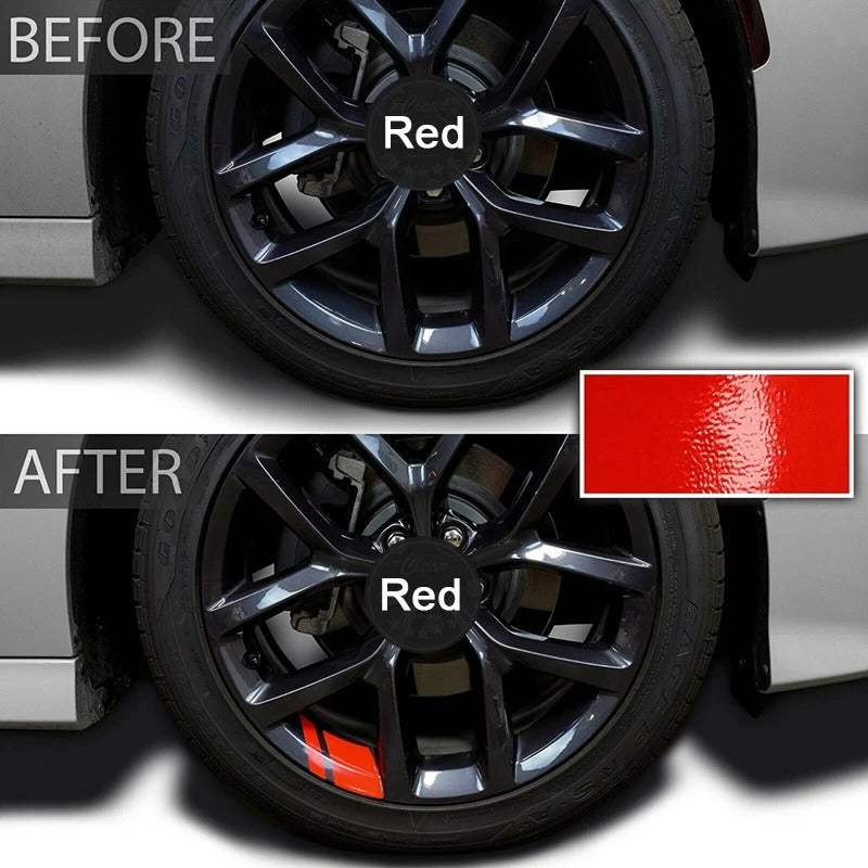 6 PCS Reflective Rim Vinyl Stickers For Dodge Charger/Challenger
