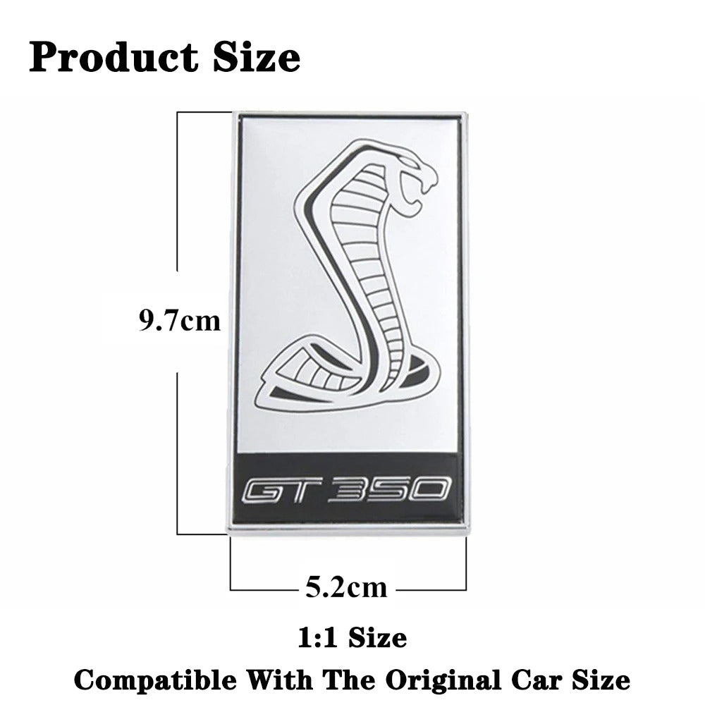 Metal GT350 Emblem Front Grill Emblem For Mustang