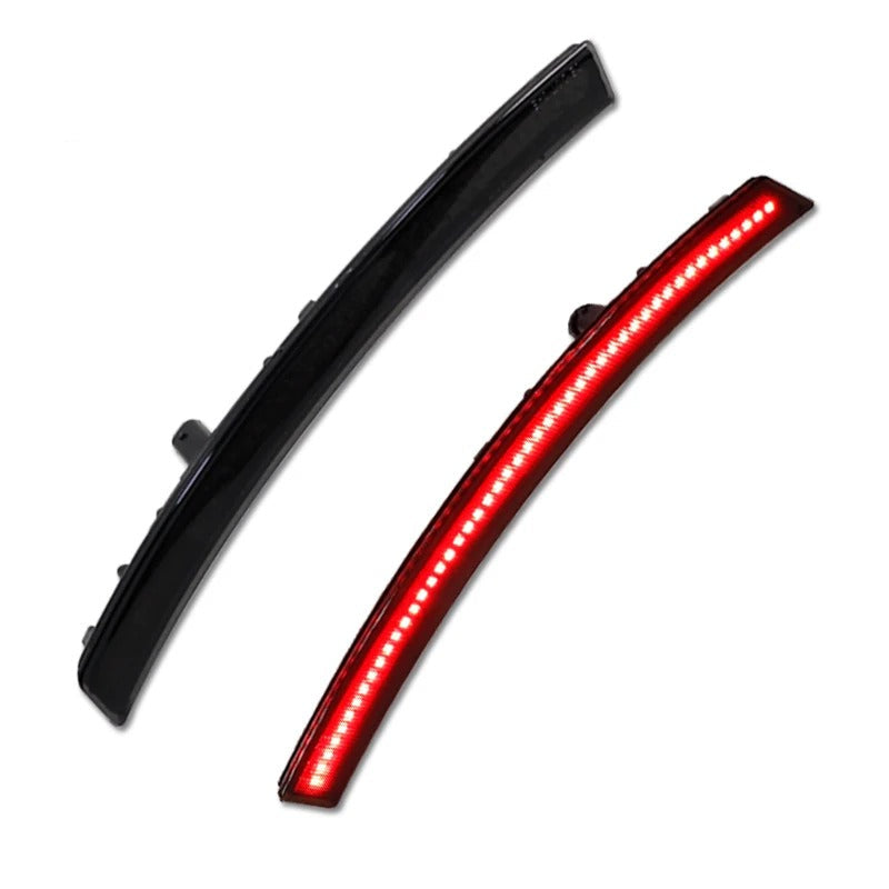 Smoked Front & Rear Bumper LED Side Reflectors For C7 Corvette