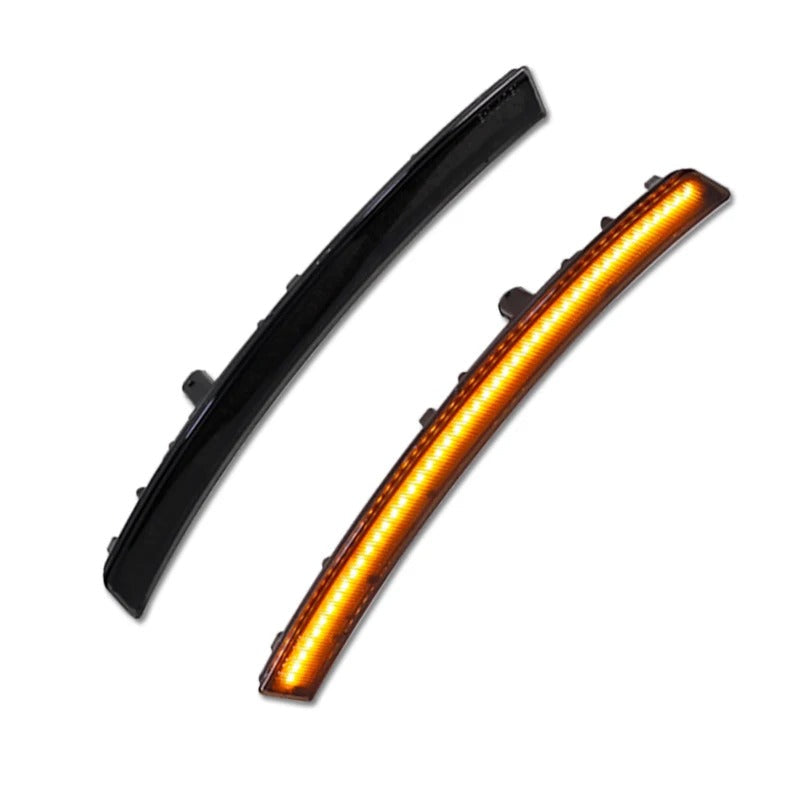 Smoked Front & Rear Bumper LED Side Reflectors For C7 Corvette