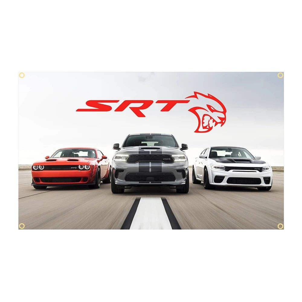 Dodge Flag Polyester Printed Racing Car Banner