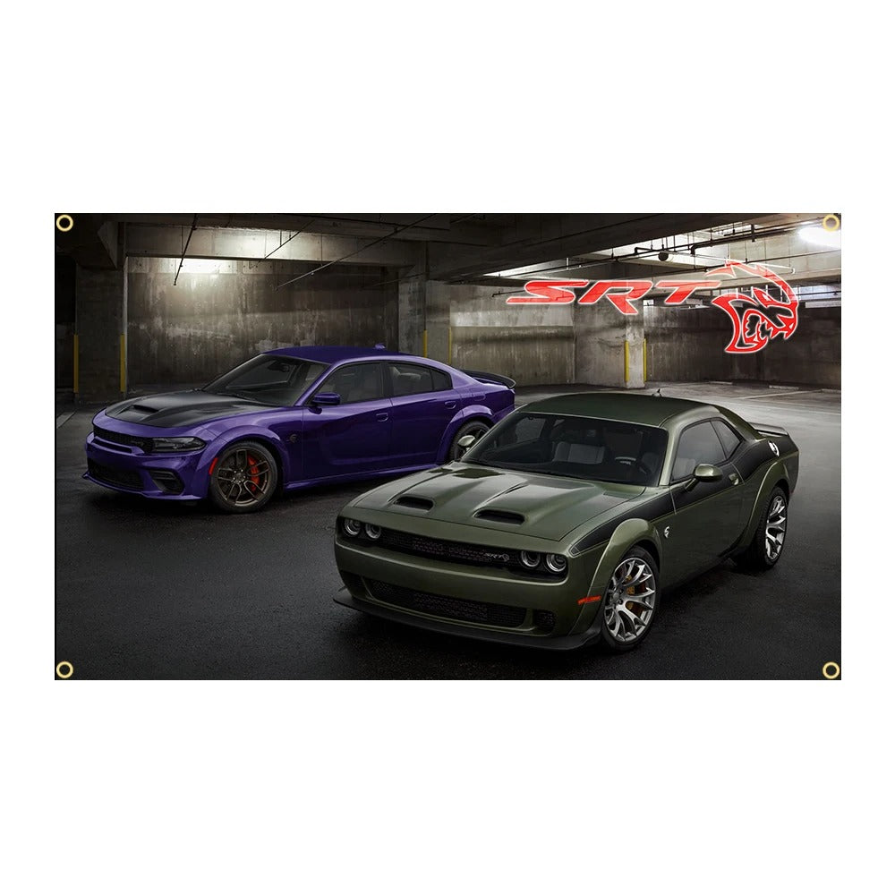 Dodge Flag Polyester Printed Racing Car Banner