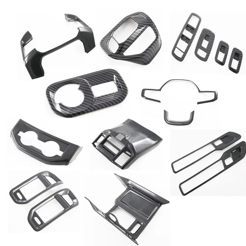 Full Interior Set Of ABS Carbon Fiber For Ram TRX