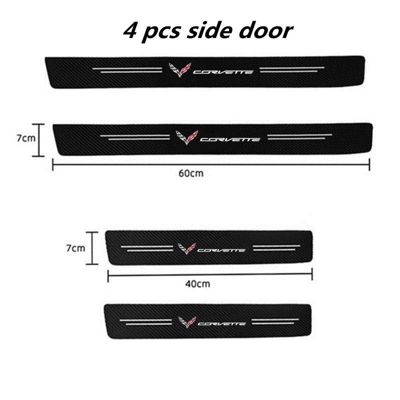 Carbon Fiber Door Sill Sticker for Corvette