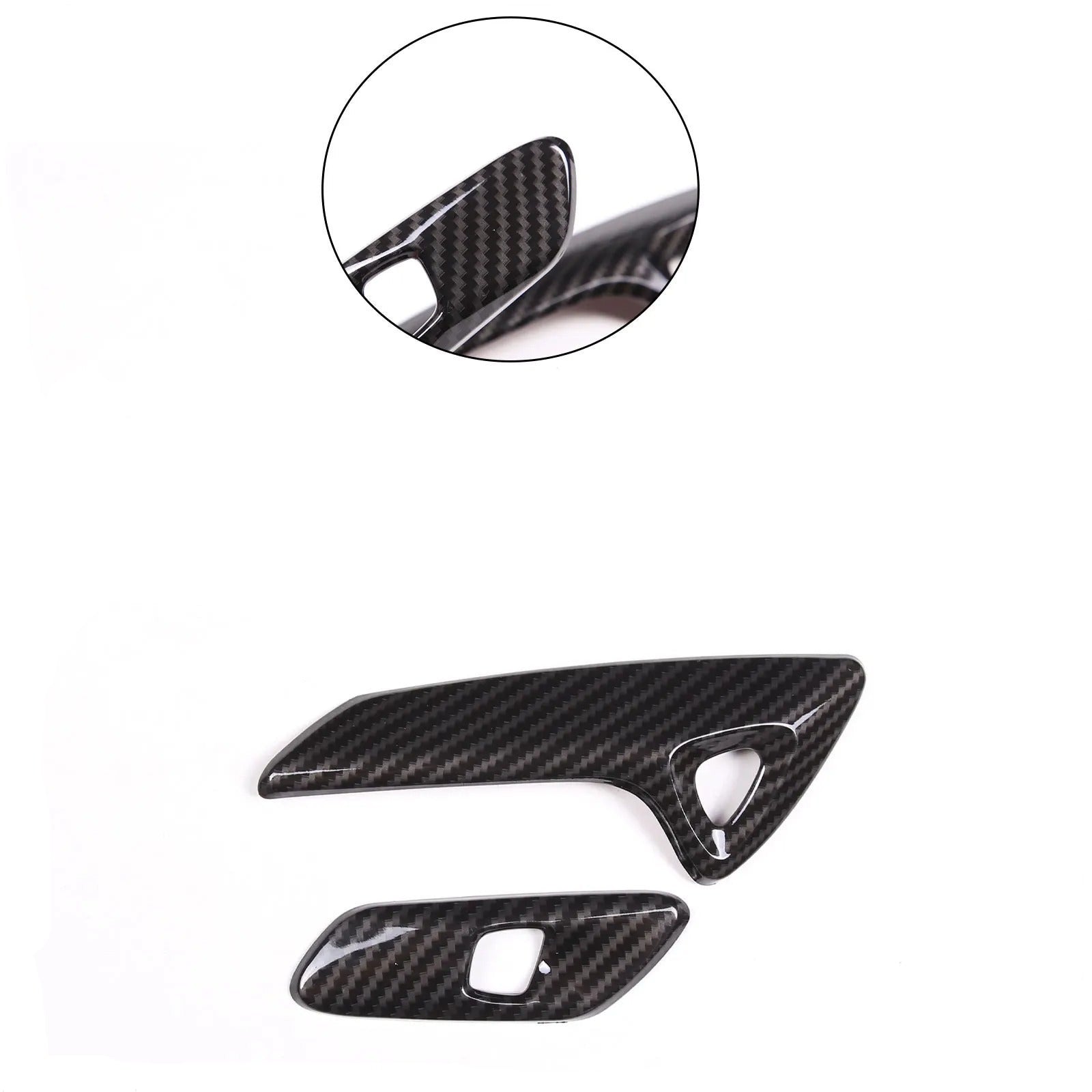 ABS Carbon Fiber Door Handel Cover Trim For C7 Corvette