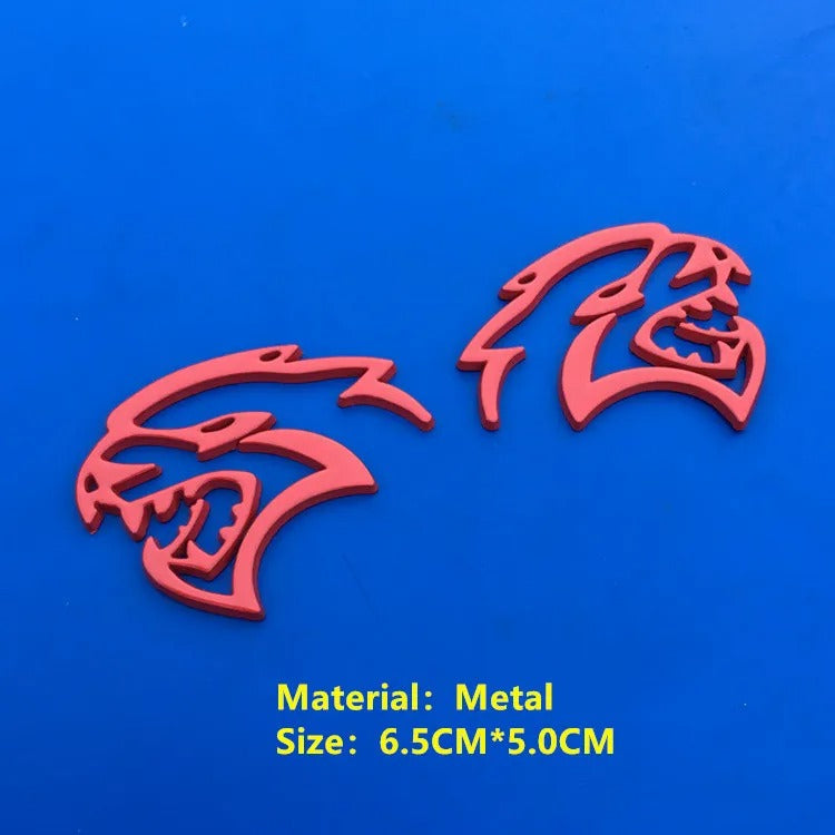 3D Metal Hellcat Full Set Emblem Trim For Dodge Charger/Challenger