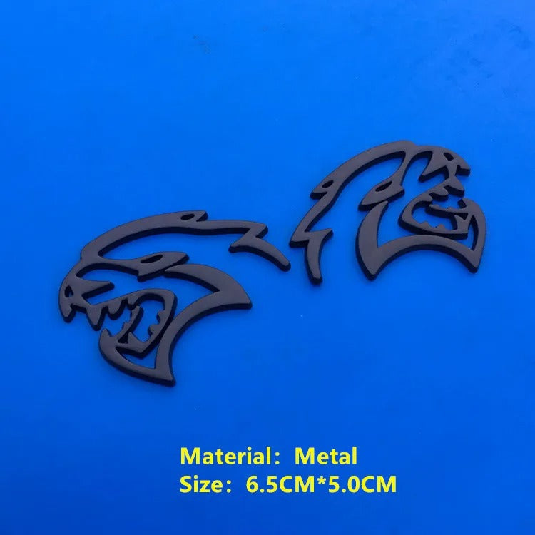 3D Metal Hellcat Full Set Emblem Trim For Dodge Charger/Challenger