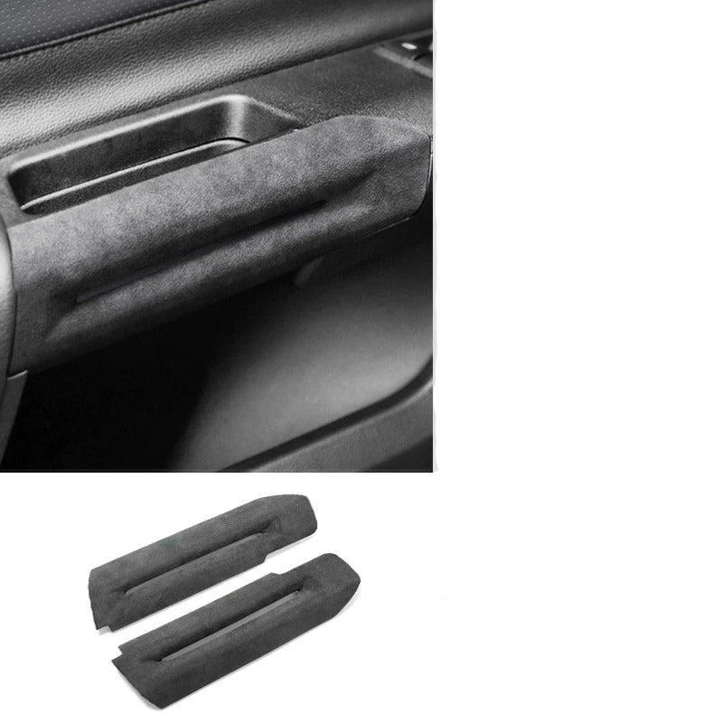 Alcantara Center Console Armrest Box Cover Panel Trim For Mustang