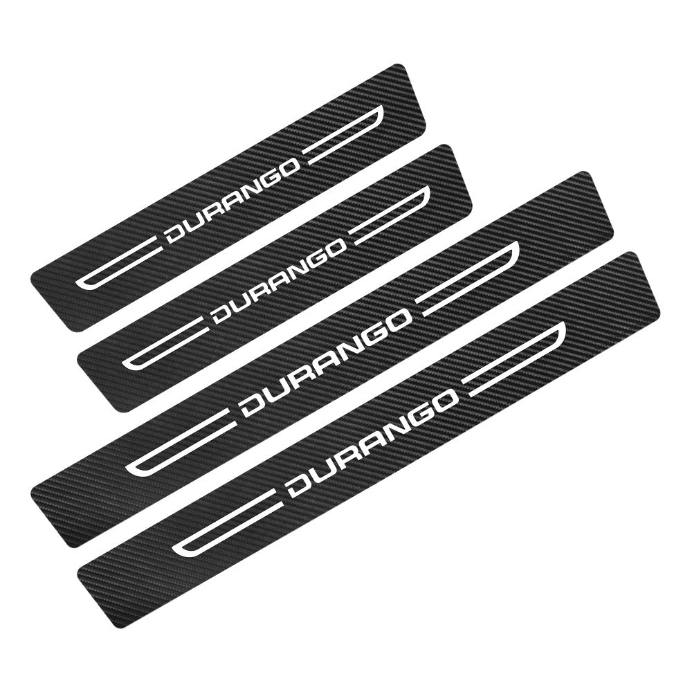 4PCS Door Sill Sticker Trim For Dodge Durango