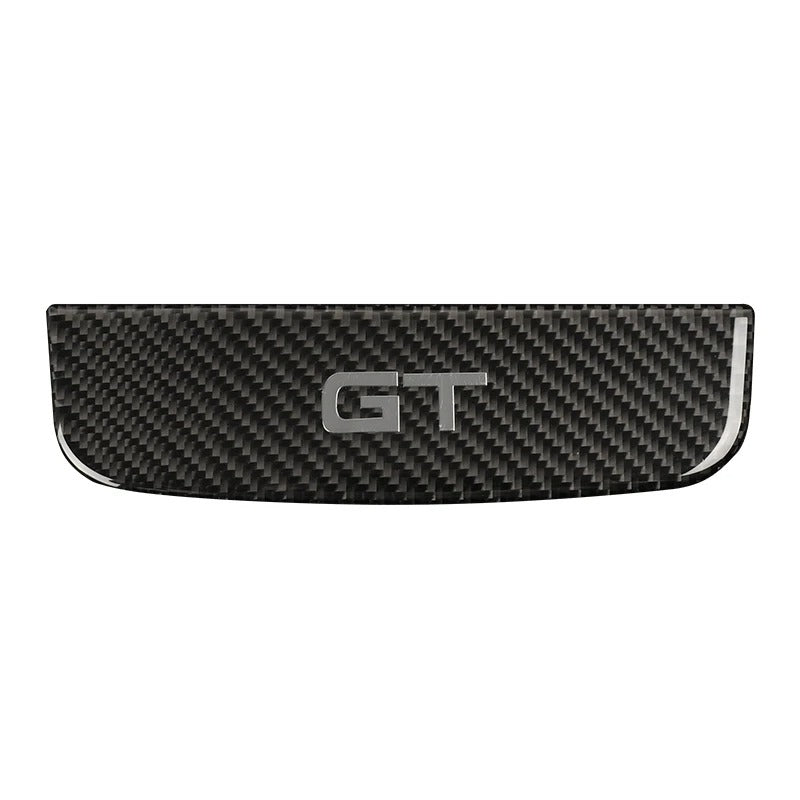 Carbon Fiber Interior Storage Box Cover Trim For Mustang