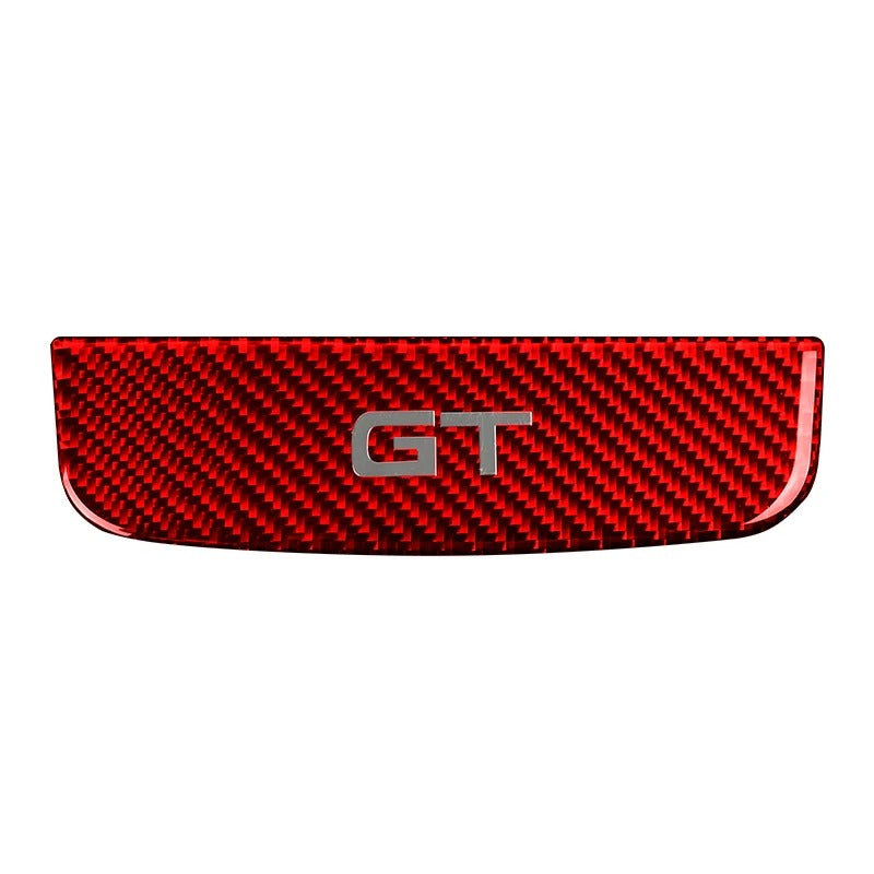 Carbon Fiber Interior Storage Box Cover Trim For Mustang